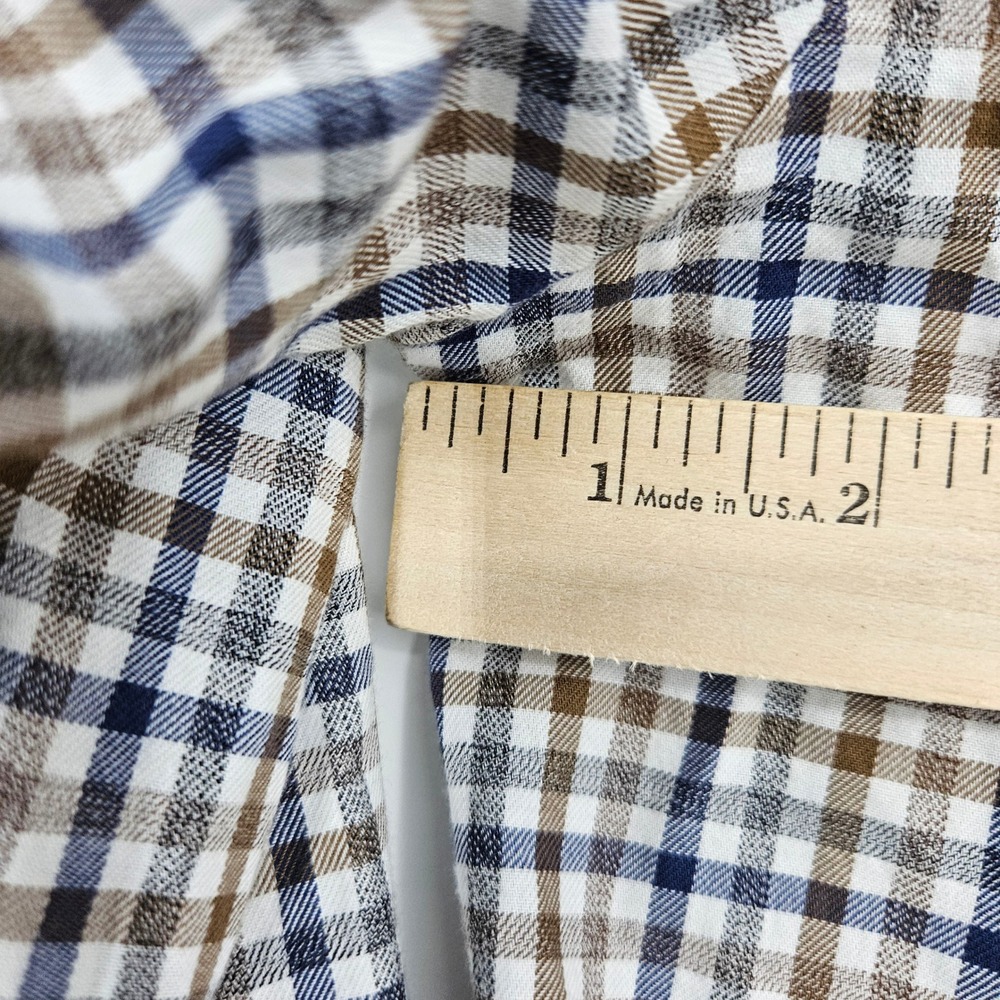 Johnnie O Shirt Mens Large Long Sleeve Top Shelf Check Lightweight Casual - Picture 6 of 10